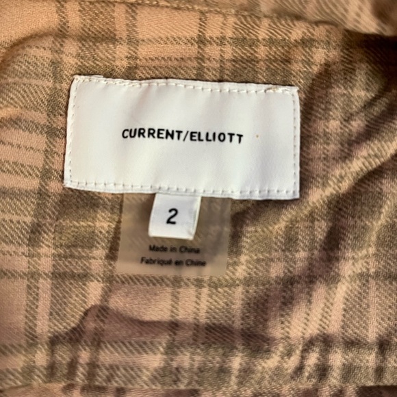 Current/Elliott “The Mell Shirt” Button Down Top size small (2) - Picture 5 of 6